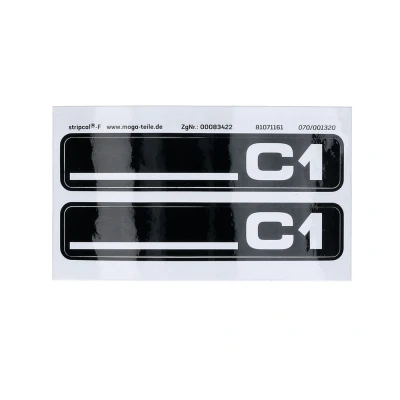 Kép: MOGA matrica készlet 2 darabos 105x21mm lábtartó, oldaldekni Hercules C1 City Bike hoz