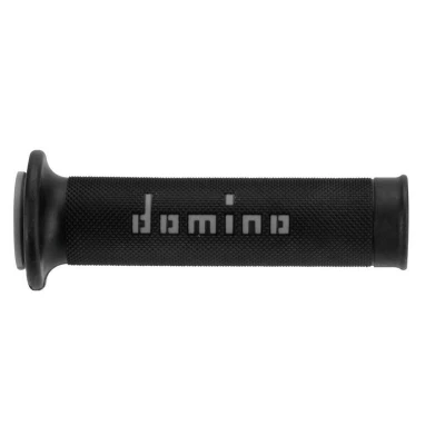 Kép: Domino A010 közúti markolatok fekete / szürke (nyitott végek)