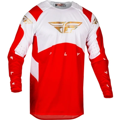 Kép: Fly racing evolution dst podium dzserzi piros/fehér/iridium piros
