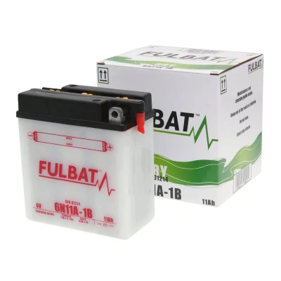 Kép: Fulbat 6V 6N11A 1B DRY száraz akkumulátor + savcsomag
