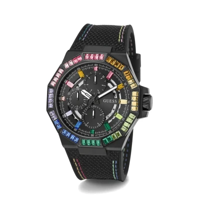 Kép: Guess Energy Kronográf óra, Méret: One Size, Black