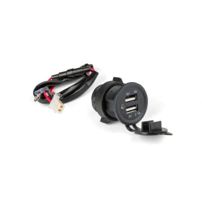 Kép: USB aljzat, 2 portos, 12V
