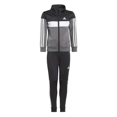 Kép: adidas Performance Essentials 3STRIPES Tiberio Melegítő gyerekeknek, Méret: 152, Black/grey five/grey one/white