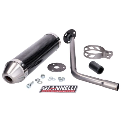 Kép: Hátsó hangtompító Giannelli Carbon Peugeot XP6 SM 50 2006 2007, Motorhispania Furia Max 50,