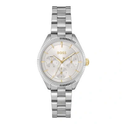 Kép: BOSS SAGE Sport Óra silvercoloured/white, Méret: One Size, Silver/coloured/white