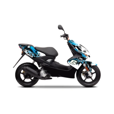 Kép: Grafikai készlet Yamaha Aerox 2013 előtt Stage6 kék / fekete