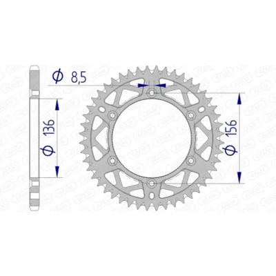 Kép: AFAM 15206+52 Lánckerék 52
