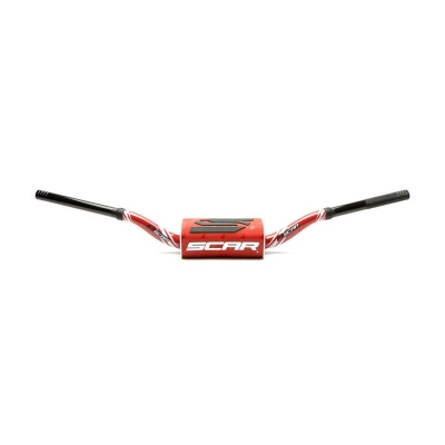 Kép: SCAR O² 28.6mm Mini 65/85 Alacsony kormány Grafikus Szín Piros és tartozékai Motor