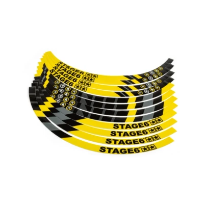 Kép: Felnimatrica készlet motorkerékpárhoz 17&quot; Stage6 sárga