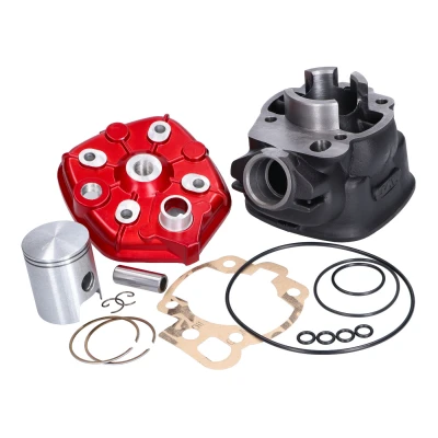 Kép: Henger készlet MVT Iron Max 50ccm Aprilia RS, Beta RR, Motorhispania, Rieju, Yamaha, Minarelli AM6, AM6 hengerekhez.