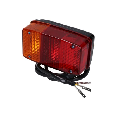 Kép: Hátsó lámpa komplett, kábellel együtt Vespa APE P50, CAR, 400, 401, 501, 601, 601 modellekhez.