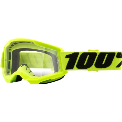 Kép: Goggles MX 100% Strata 2 gyerek sárga tiszta
