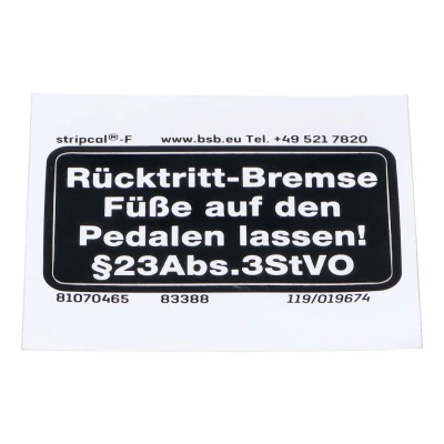 Kép: Keretes matrica méretei 53/27mm fekete fehér Hercules, Prima, HR Hobby Riderhez