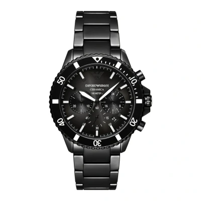 Kép: Emporio Armani Kronográf óra Black, Méret: One Size, Black