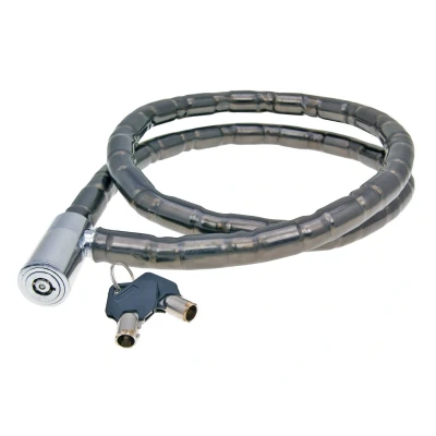 Kép: Sodrony zár 120cm x 18mm, kettő kulcs