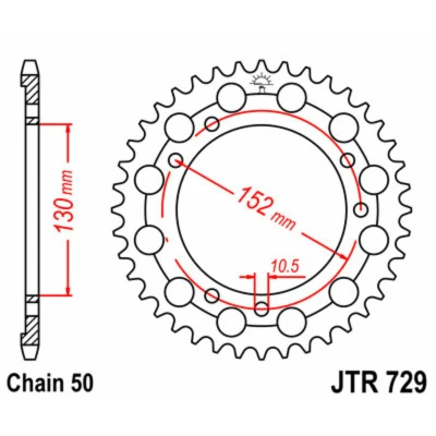 Kép: JTSPROCKETS JTR729.46 Lánckerék