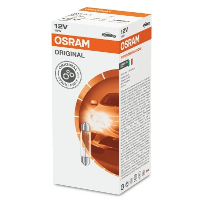 Kép: Füzérizzó C10W 12V 10W SV8,5 8 (11x40) Osram fehér