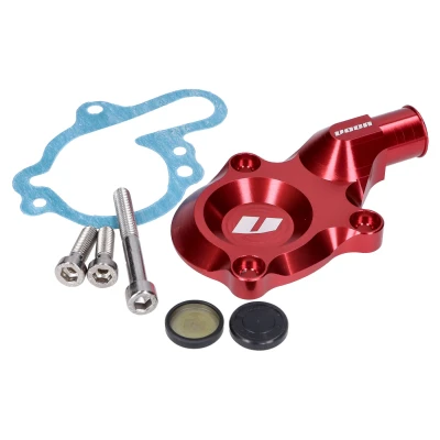 Kép: Fedél vízpumpa VOCA CNC piros Minarelli AM6, Generic, KSR Moto, Keeway, Motobi, Ride, CPI, 1E40MA, 1E40MB,