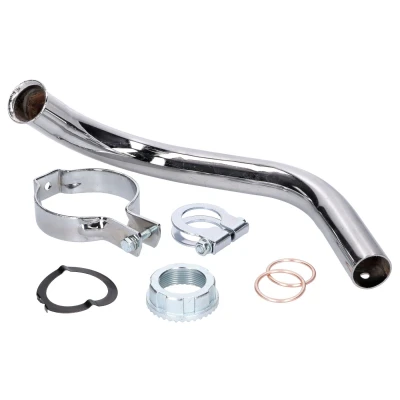 Kép: Kipufogócső szett króm 28mm Simson Schwalbe KR51/2 hez