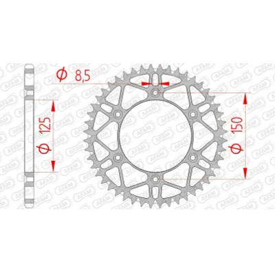 Kép: AFAM 10212SLK+48 Lánckerék