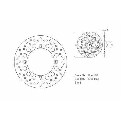 Kép: BREMBO Oro Fix féktárcsa 68B407C7