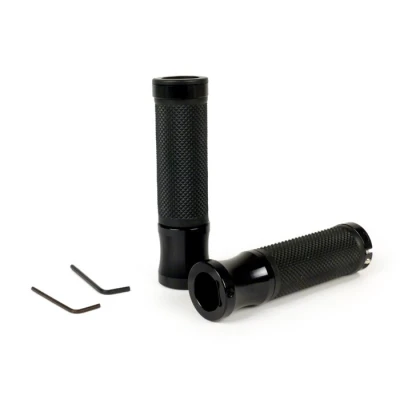 Kép: Markolatok Moto Nostra Alu Rub, gyémánt mintás Vespa GT, GTL, GTS 125 200 250 300ccm, Ř 22,5 24mm, l=128mm Fekete