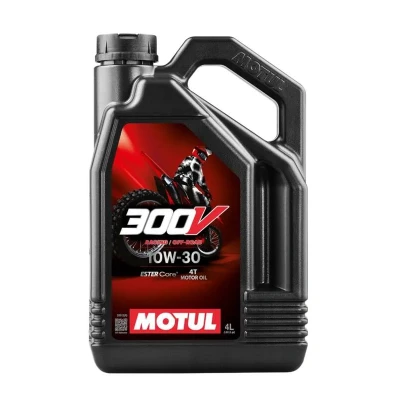 Kép: MOTUL 300V Factory Line Off Road Racing 4T motorolaj 10W30 4L Vegyes Kenő és adalékanyagok 4 ütemű