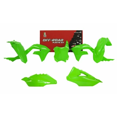 Kép: RACETECH műanyag készlet neon zöld Kawasaki KX450F