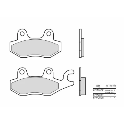 Kép: BREMBO Street Carbon Kerámia Fékbetétek 07YA2008