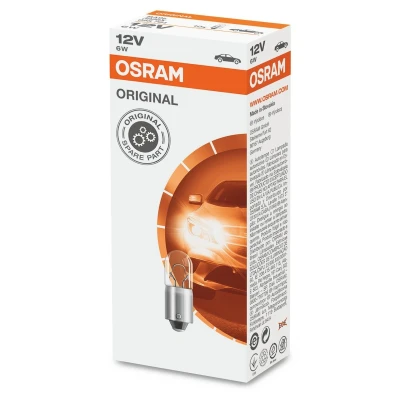 Kép: Izzó T6W 12V 6W BA9S Osram fehér