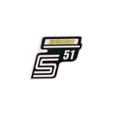 Kép: Írás S51 Enduro fólia / matrica sárga Simson hez