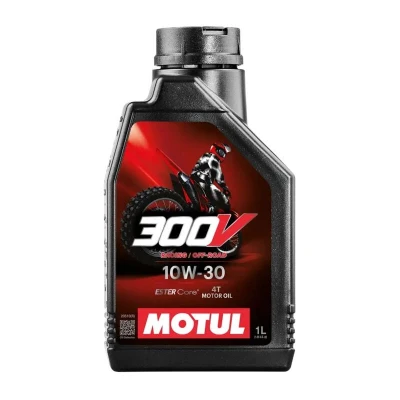 Kép: MOTUL 300V Factory Line Off Road Racing 4T motorolaj 10W30 1L Vegyes Kenő és adalékanyagok 4 ütemű