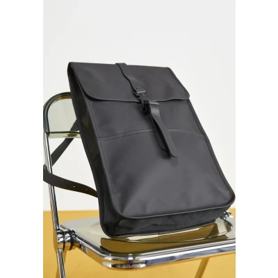 Kép: Rains Backpack Unisex Hátizsák, Méret: One Size, Black