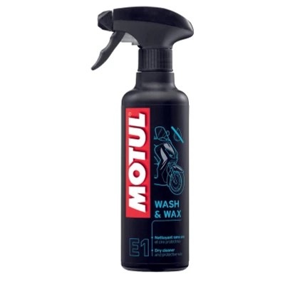 Kép: Száraz tisztító motorbiciklihez / robogóhoz Motul E1 mosó és viaszspray 400 ml