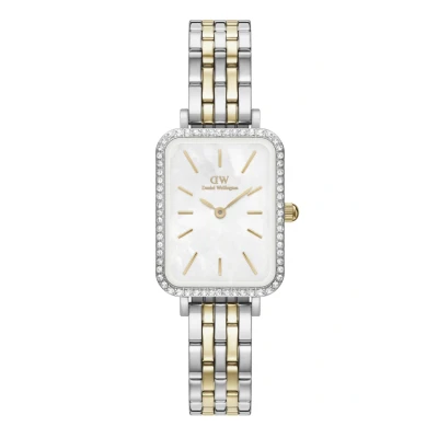 Kép: Daniel Wellington Quadro Lumine Bezel LINK TWO TONE MOP Óra silvercoloured, Méret: One Size, Silver coloured