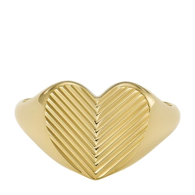 Kép: Fossil Harlow Gyűrű goldcoloured, Méret: 52, Gold coloured