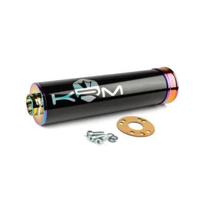 Kép: Kipufogódob KRM 70 90 Fekete / Neokróm Hologram