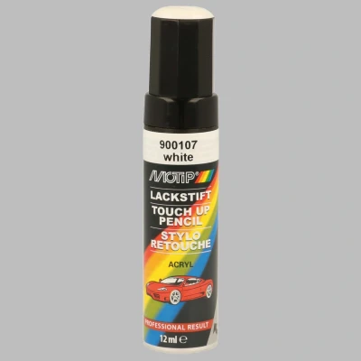 Kép: MOTIP 900107 Jármű kombinált lakk 12ml stift fehér RAL Acryl Spray 7004 signal grey high glossy 400 ml