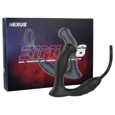 Kép: Nexus Simul8 - vibrációs péniszgyűrű anál dildóval (fekete) szexshop.hu online szexshop &amp; szexbolt