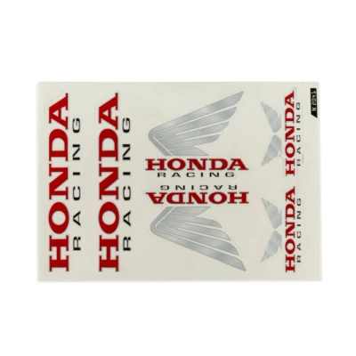 Kép: Matricakészlet Szponzor Honda Racing 33x22cm