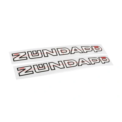 Kép: Matrica Zündapp (x2) 220x 20mm fekete / fehér