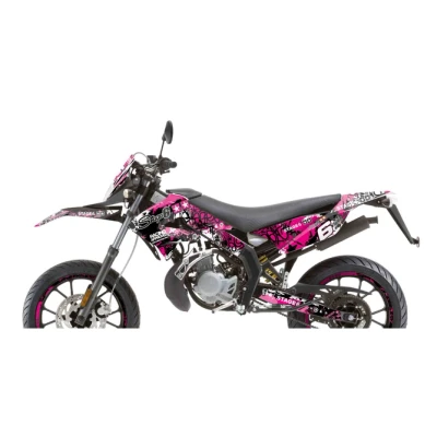 Kép: Grafikai készlet Derbi Xtreme 2011 2017 Stage6 rózsaszín/fekete