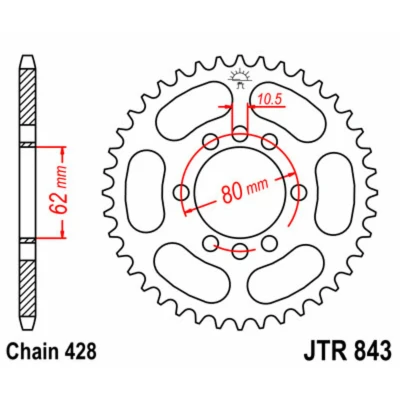 Kép: JTSPROCKETS JTR843.49 Lánckerék