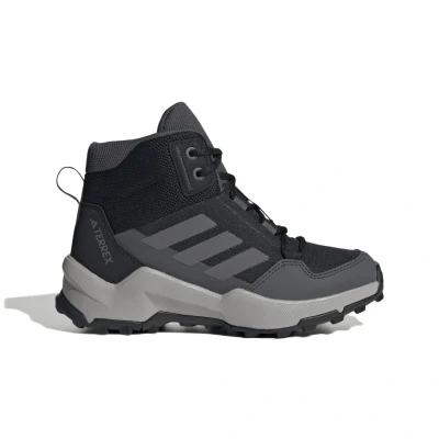 Kép: Adidas Terrex AX4R MID Hiking Túracipők gyerekeknek, Méret: 28, Core black/grey four/grey six Textil/szintetikus anyagok