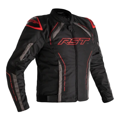 Kép: RST S 1 Kabát Textil Fekete/Szürke/Piros Méret M