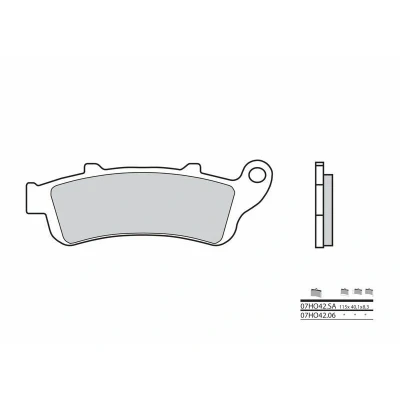 Kép: BREMBO Street Szintermetál Fékbetétek 07HO42SA