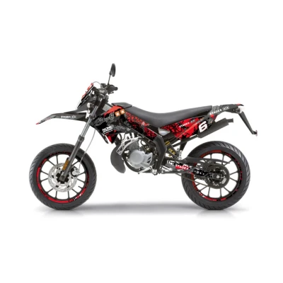 Kép: Grafikai készlet Derbi Xtreme 2011 2017 Stage6 piros / fekete