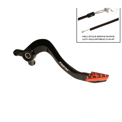 Kép: RFX Pro ST hátsó fékkar (kemény anodizált fekete/narancs) KTM85