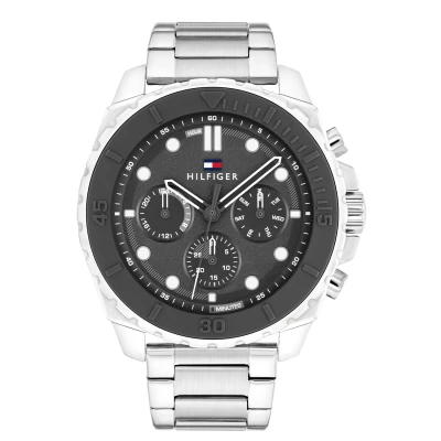 Kép: Tommy Hilfiger Morgan Óra silvercoloured/black, Méret: One Size, Silver/coloured/black