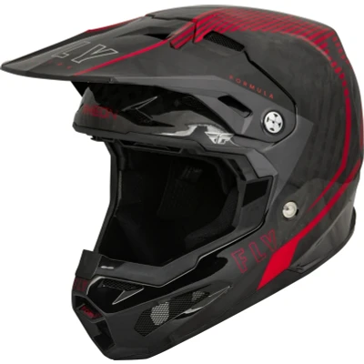 Kép: FLY RACING Formula Carbon Tracer sisak Piros/Fekete